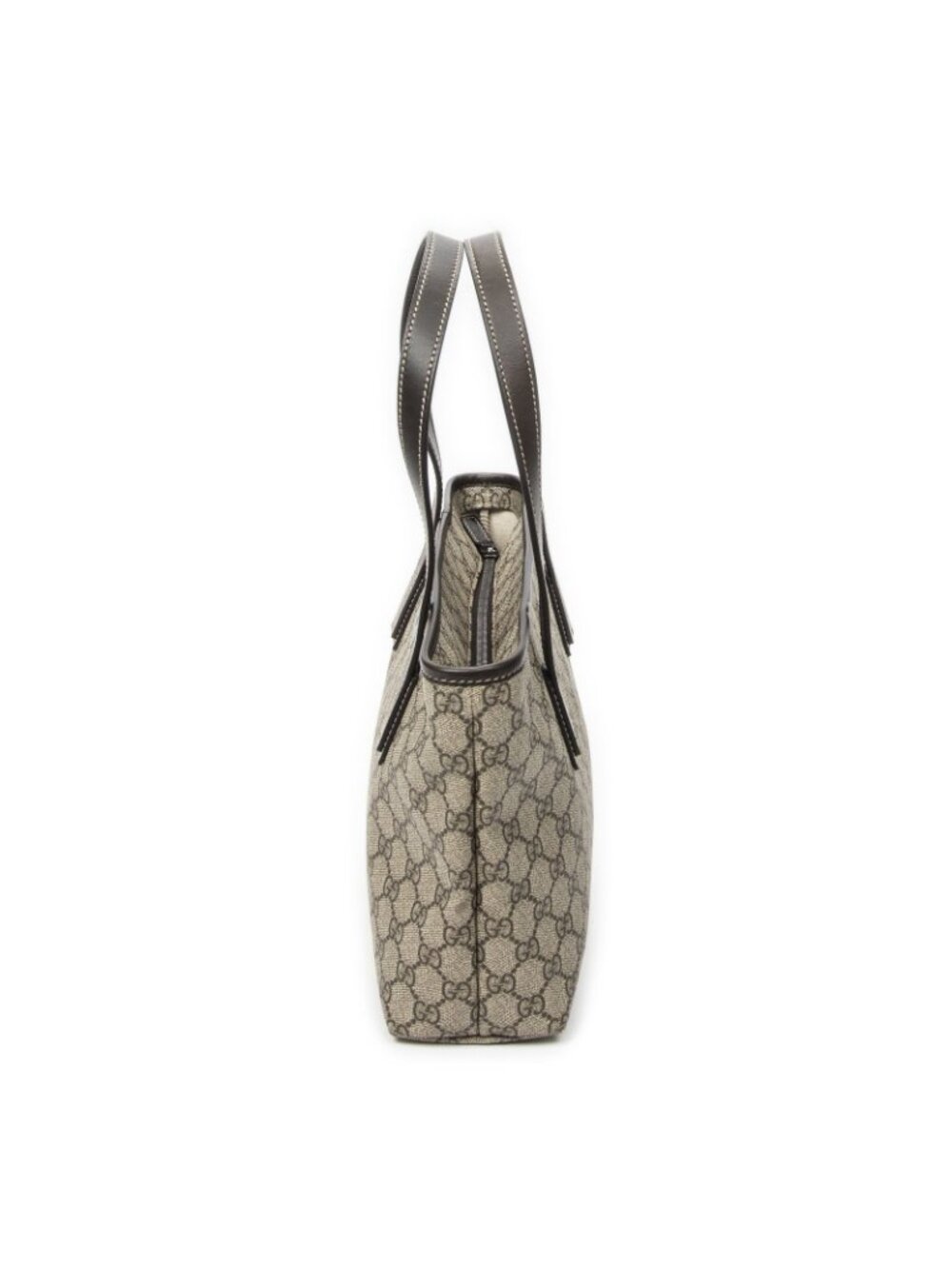 Gucci Small Joy Tote Bag Dark Brown Beige Supreme Canvas - Picture 3 of 10